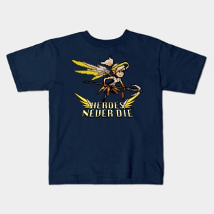 Overwatch - 16-Bit Mercy Quote Kids T-Shirt